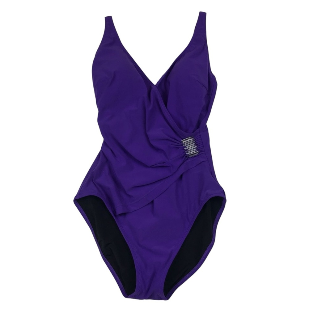 Gideon Oberson Purple Swimsuit